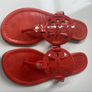 Tory Burch Miller sandals red/orange size 6